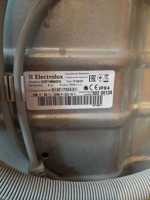 Пральна машина Electrolux EWT1366HDW на запчастини, разборка.