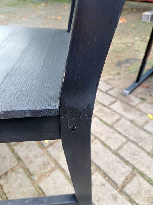 Czarne drewniane krzesła 2+1 gratis IKEA