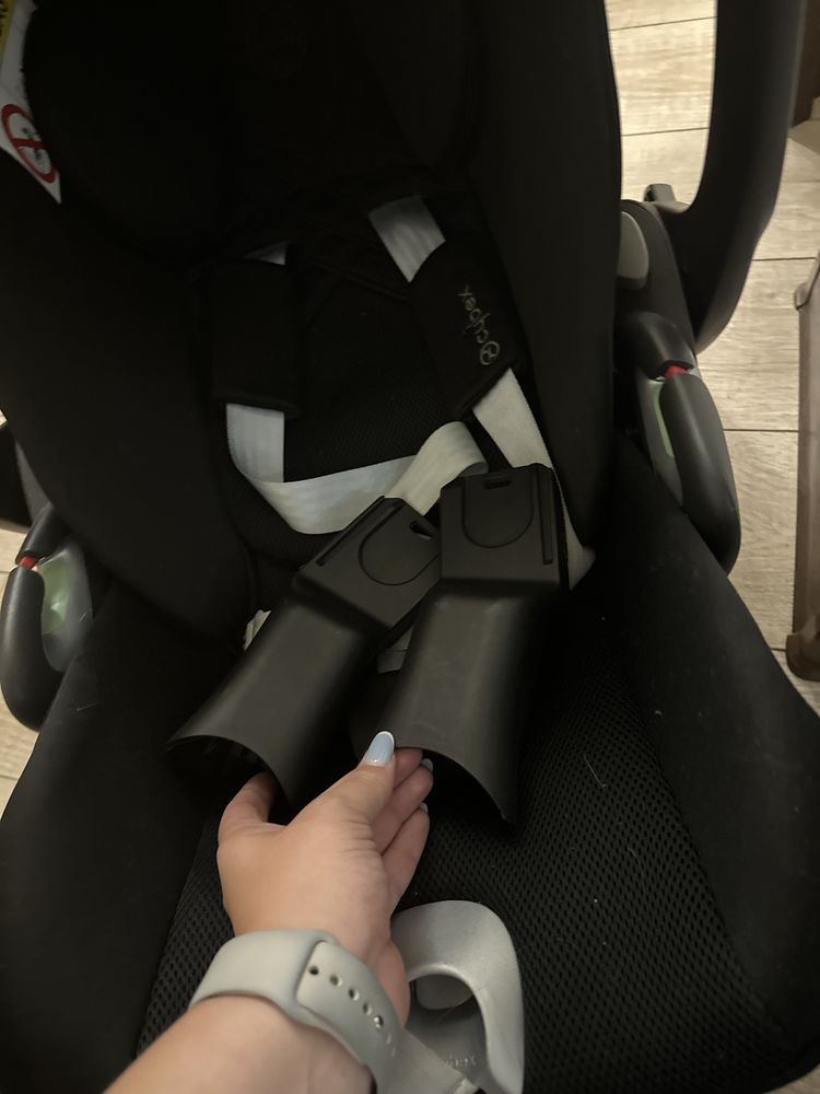 Люлька cybex priam sepia black, автокрісло cloud t+size