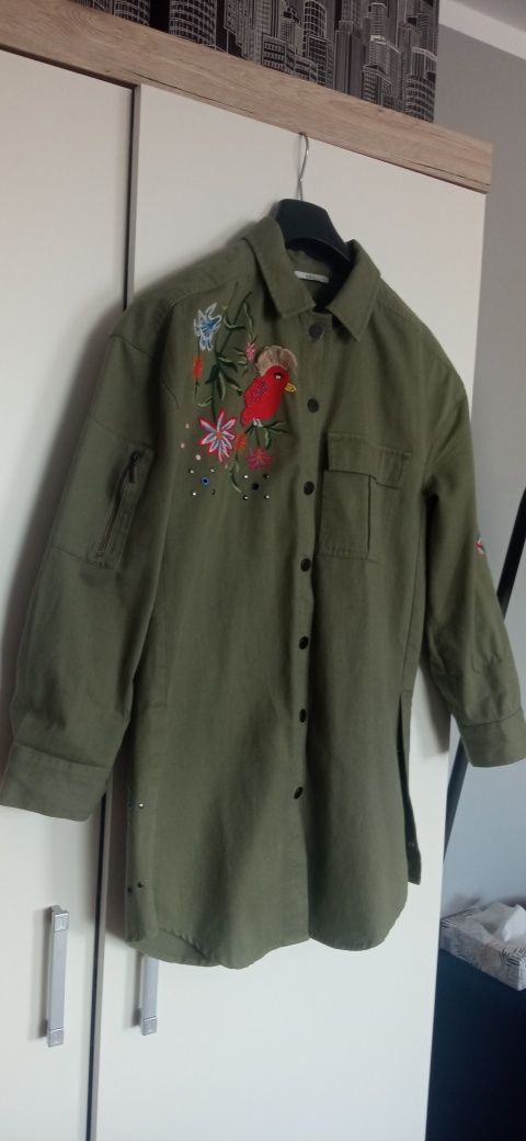 Koszula kurtka katana oversize Esprit r.XS/S khaki