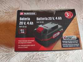 Bateria Parkside 20v 4ah pap b3 Novo