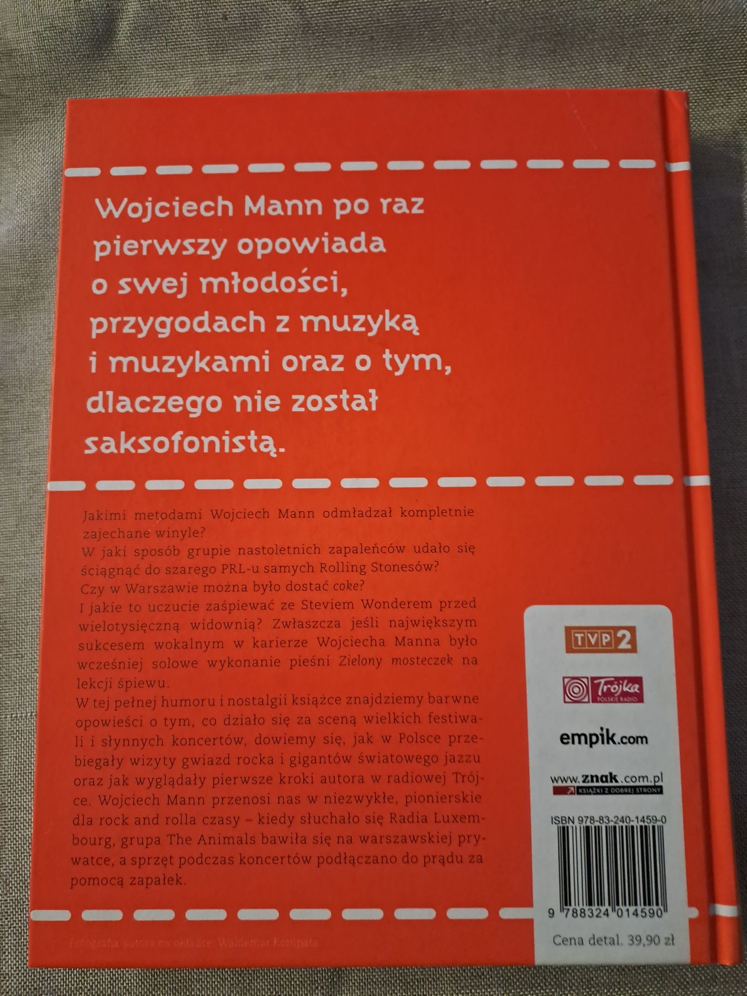 Wojciech Mann "Rock Mann czyli jak nie zostałem saksofonistą", nowa.