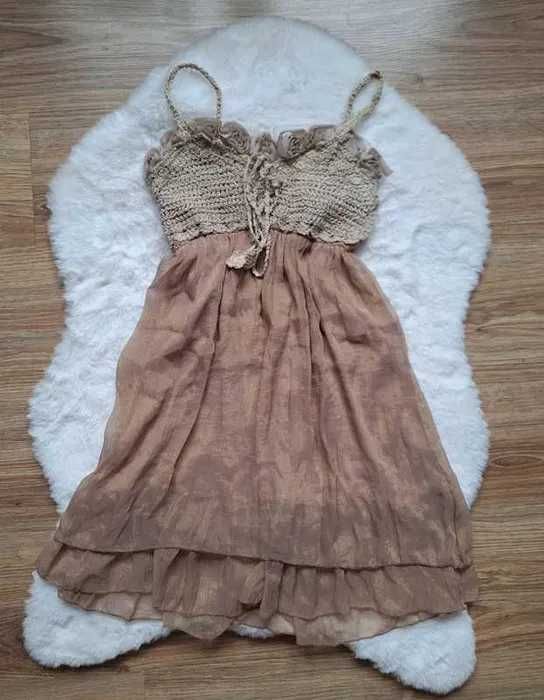 Śliczna dziecięca dziewczęca sukienka bawełna 2-3 lata