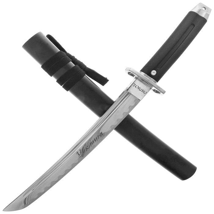 Sztylet japoński Tokisu Yokimura Black Rubber, Satin 1065 (32763)