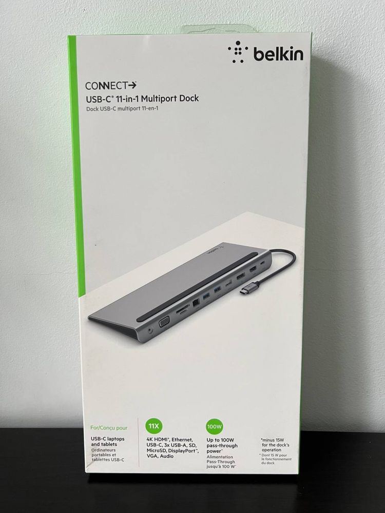 Док-станція Belkin USB-C 11in1 Multimedia Hub (Gray) (INC004BTSGY)