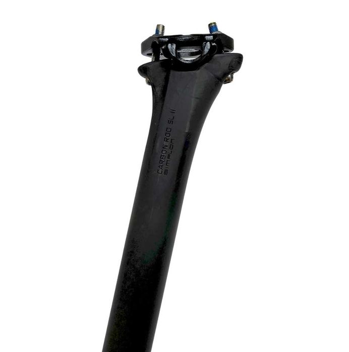 NOWA Sztyca karbonowa 27,2mm x 400mm 195g z jarzemkiem CARBON wspornik