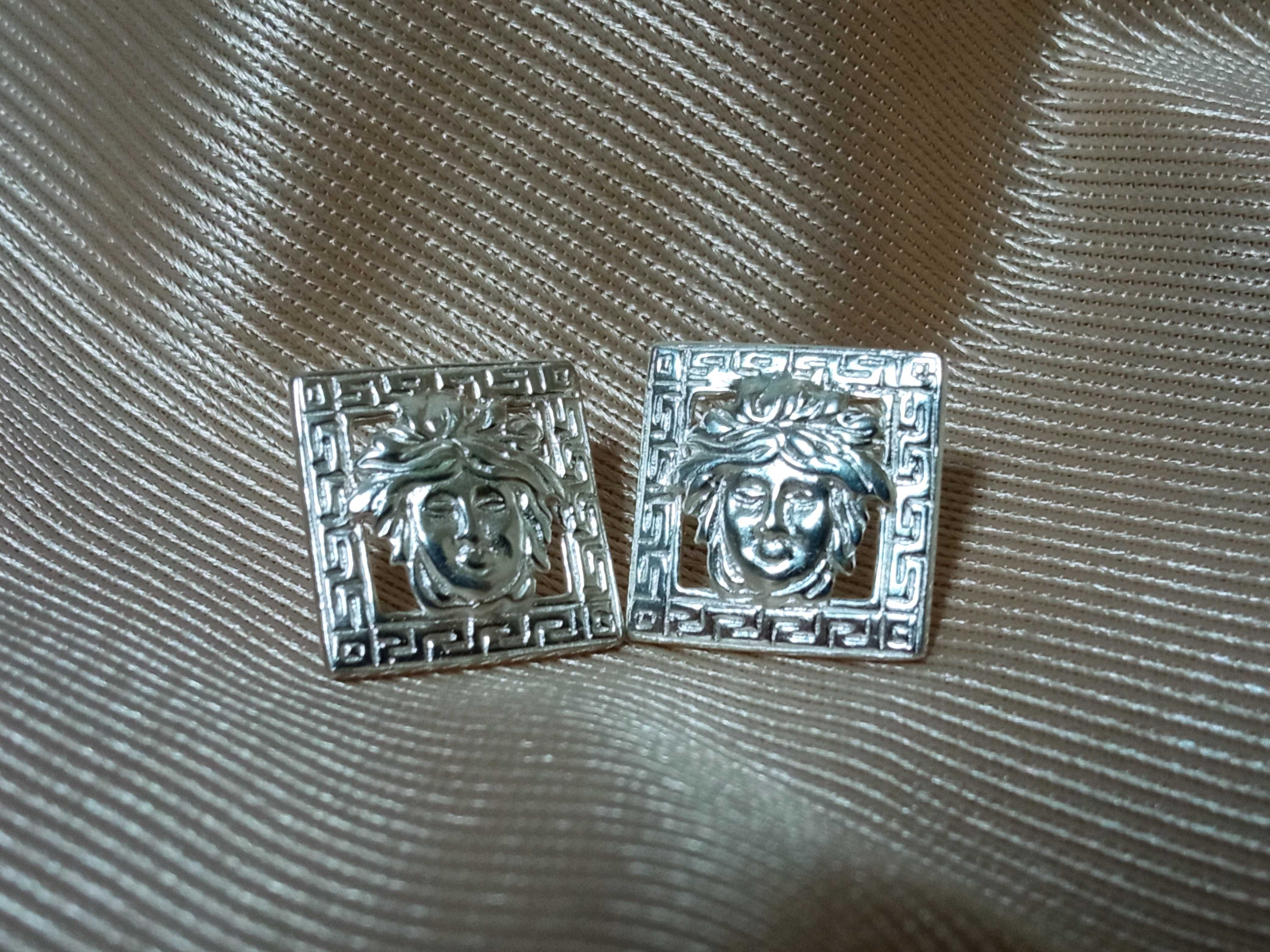 Srebrne kolczyki Meduza Grecki wzór jak Versace 11 g Sr925