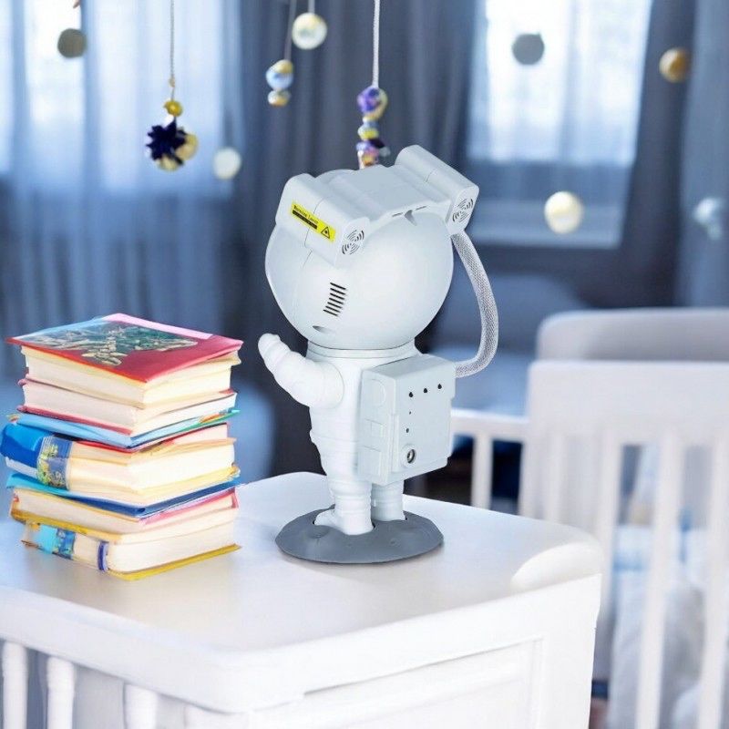 Projektor Gwiazd Nieba LED Astronauta Lampka Nocna na pilot, 21,5 cm