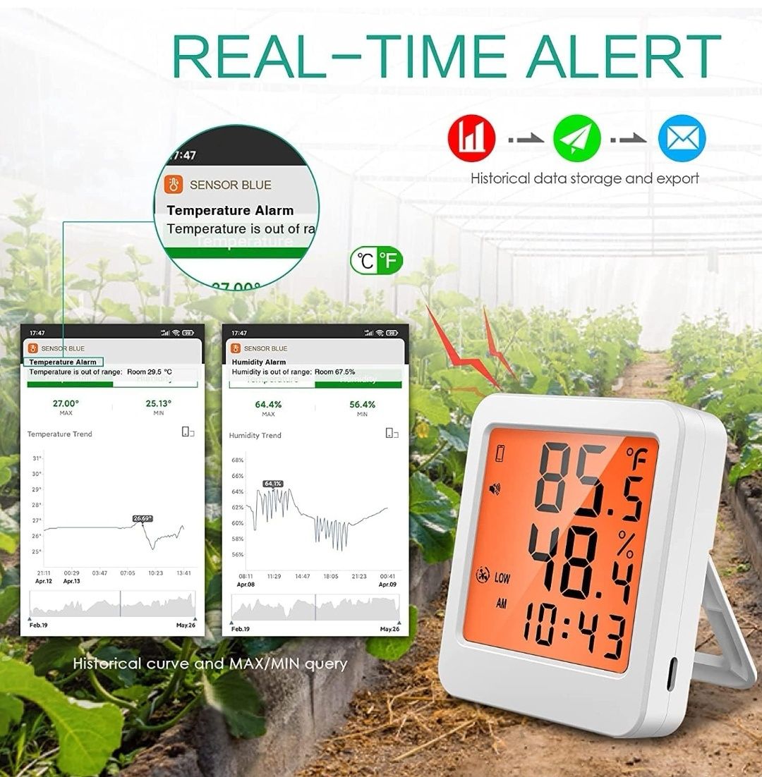 Termometr Smart hygrometer WS12