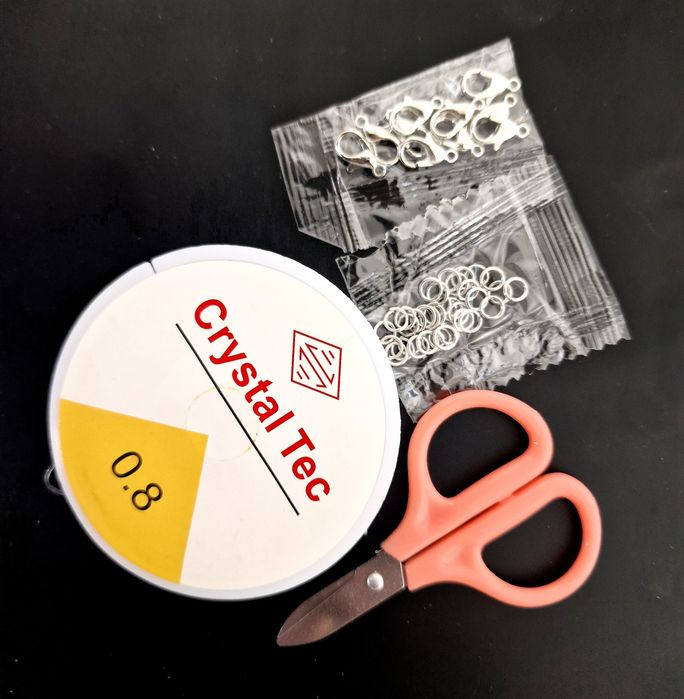 Duży zestaw do projektowania bransoletki koraliki literki