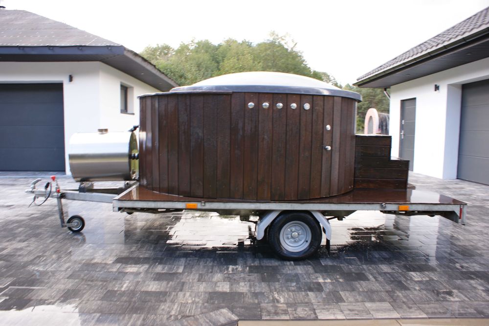 Mobilna bania balia jacuzzi pomysł na biznes zamiana quad