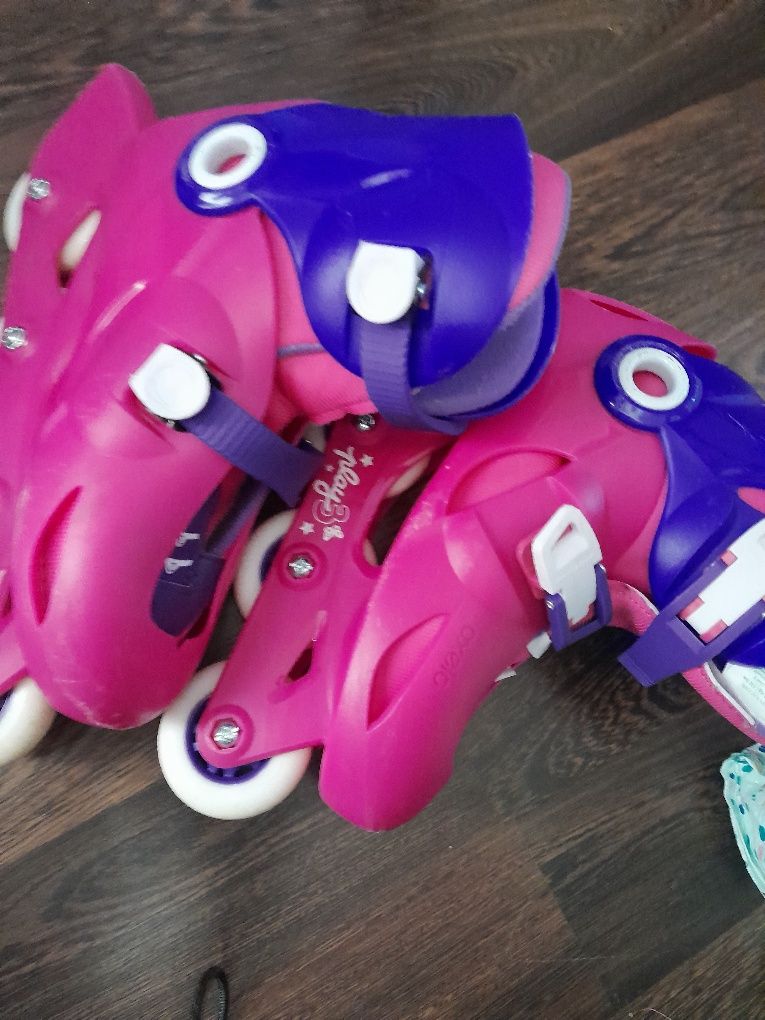 Patins em linha + proteções