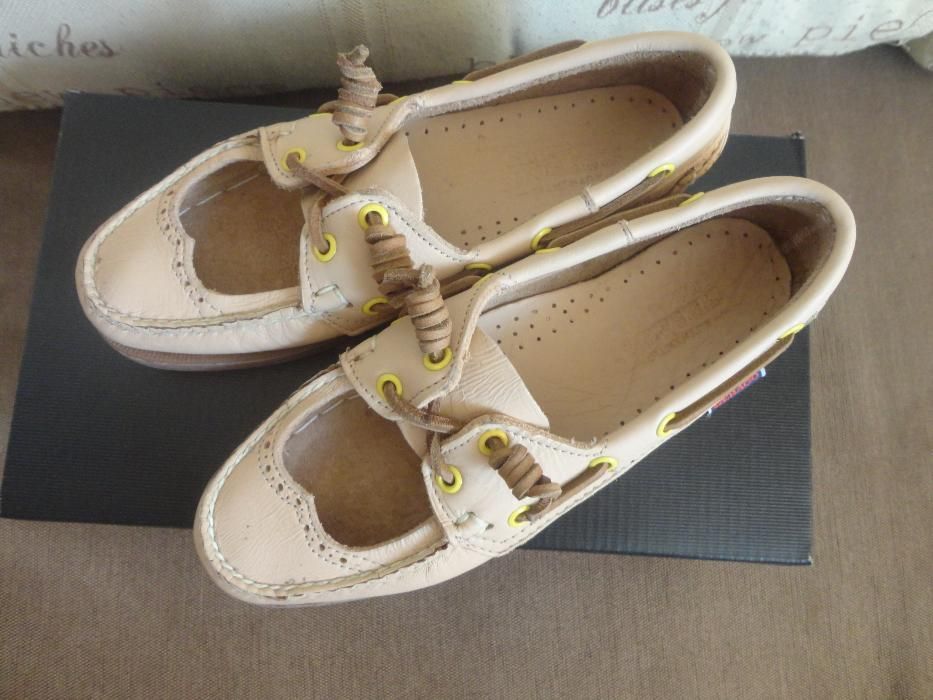 Кожаные мокасины Sebago 35 р., 36 р. , на узкую ножку