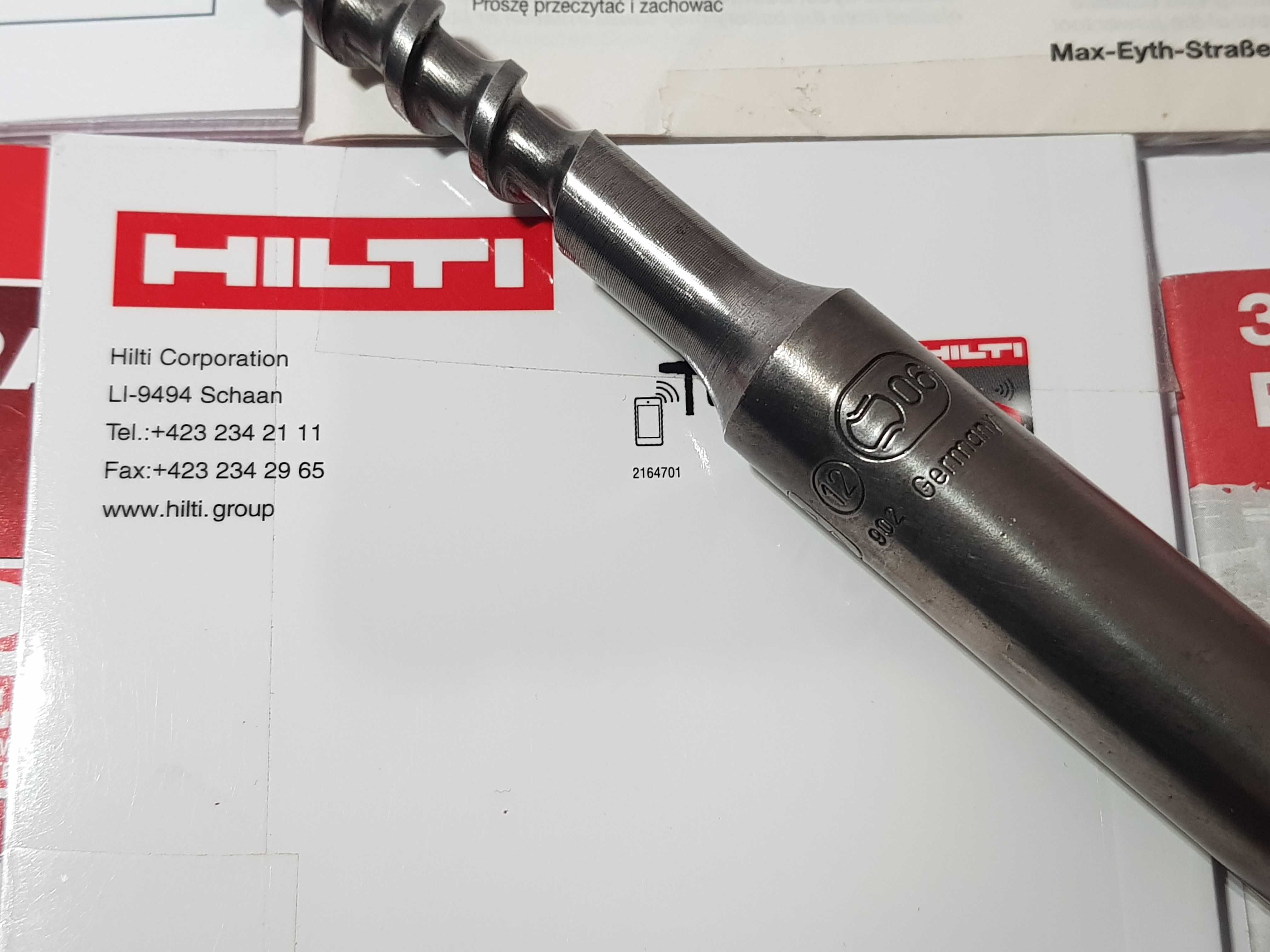 Dlugie wiertło SDS-Max 12x540 germany wurth hilti milwaukee do młota