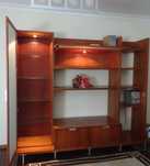 Estante de sala de estar, cor cerejeira