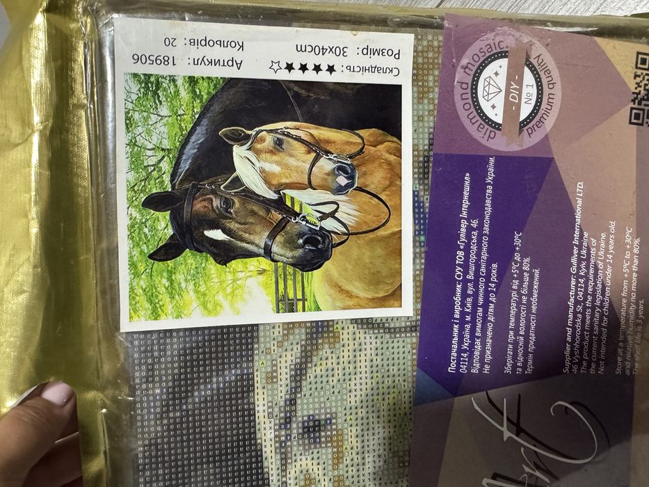 Набір для творчості картини. Діамантова мозаїка