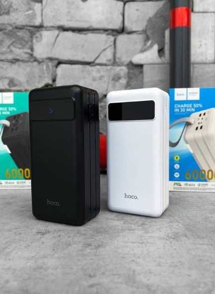 Повербанк Hoco j86b 60000 mAh 22.5w Powerbank павербанк швидка зарядка
