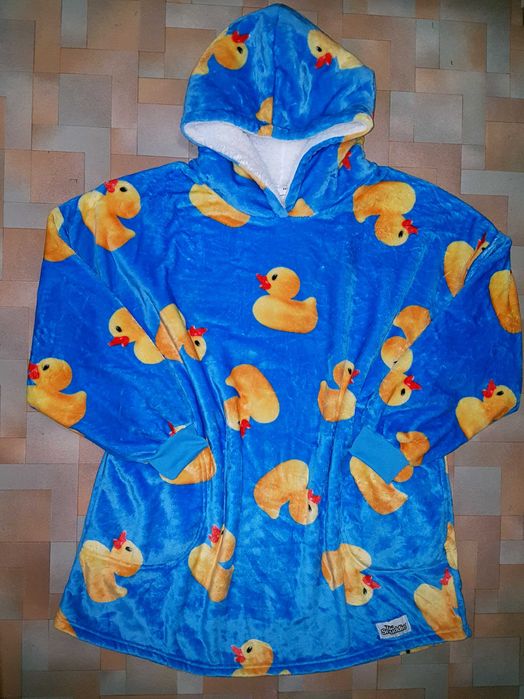 Теплое пушистое худи уточки snuddie плюш платье-одеяло Primark XS-S