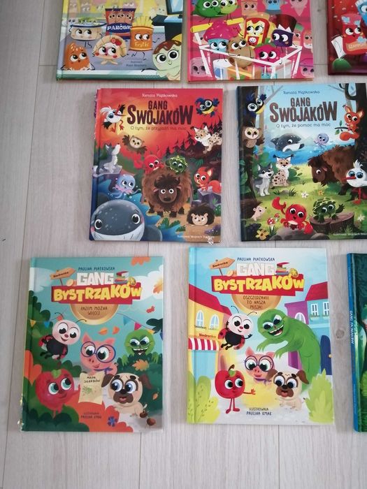 Książki z Biedronki 15 szt Gang bystrzaków swojaków mocniaków produkci