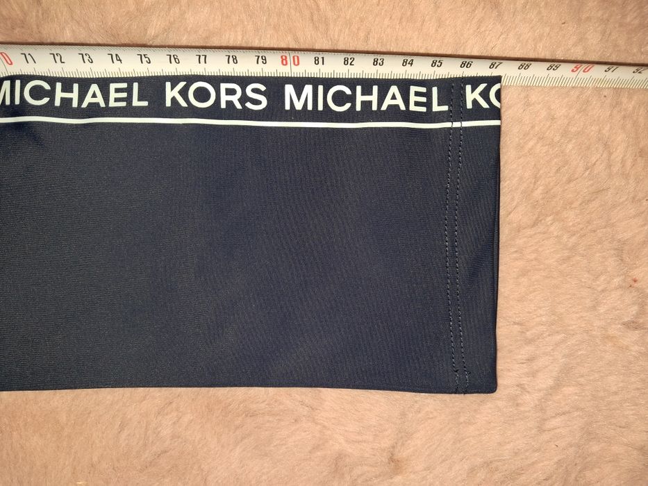Michael Kors legginsy leginsy Śląskie materiał logowane z lampasem gra