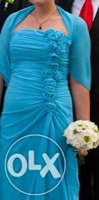 sukienka wizytowa idealna na wesele efektowna + szal