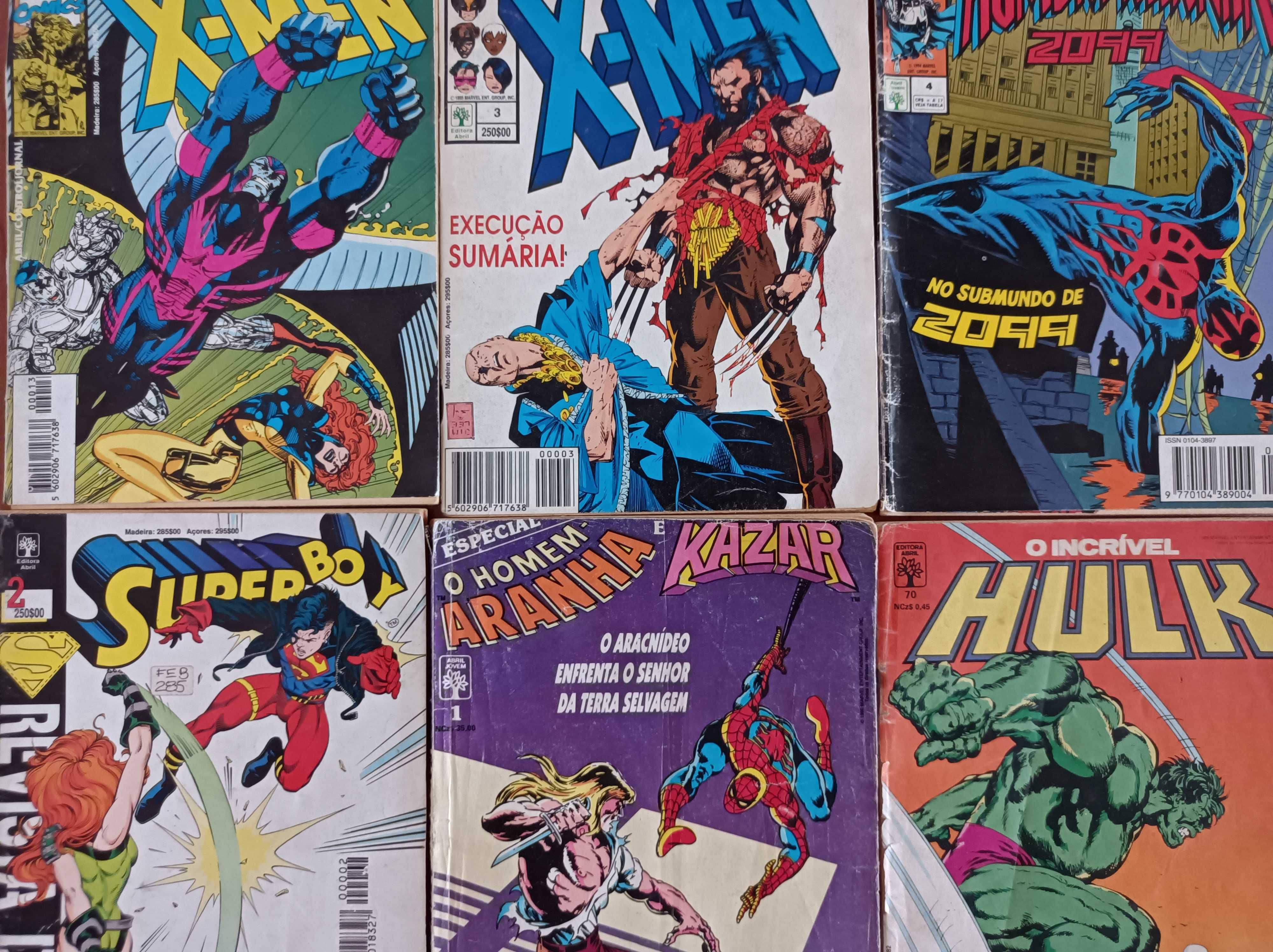 Diversos livros de Banda Desenhada da DC e Marvel