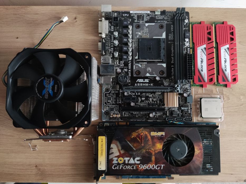 Комплект FM2+ — ASUS A68HM-K + AMD Athlon X4 870K + 8GB DDR3 + Zalman