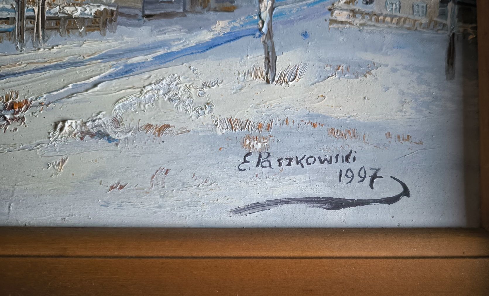 Obrazy cztery pory roku E. Paszkowski 1997 rok