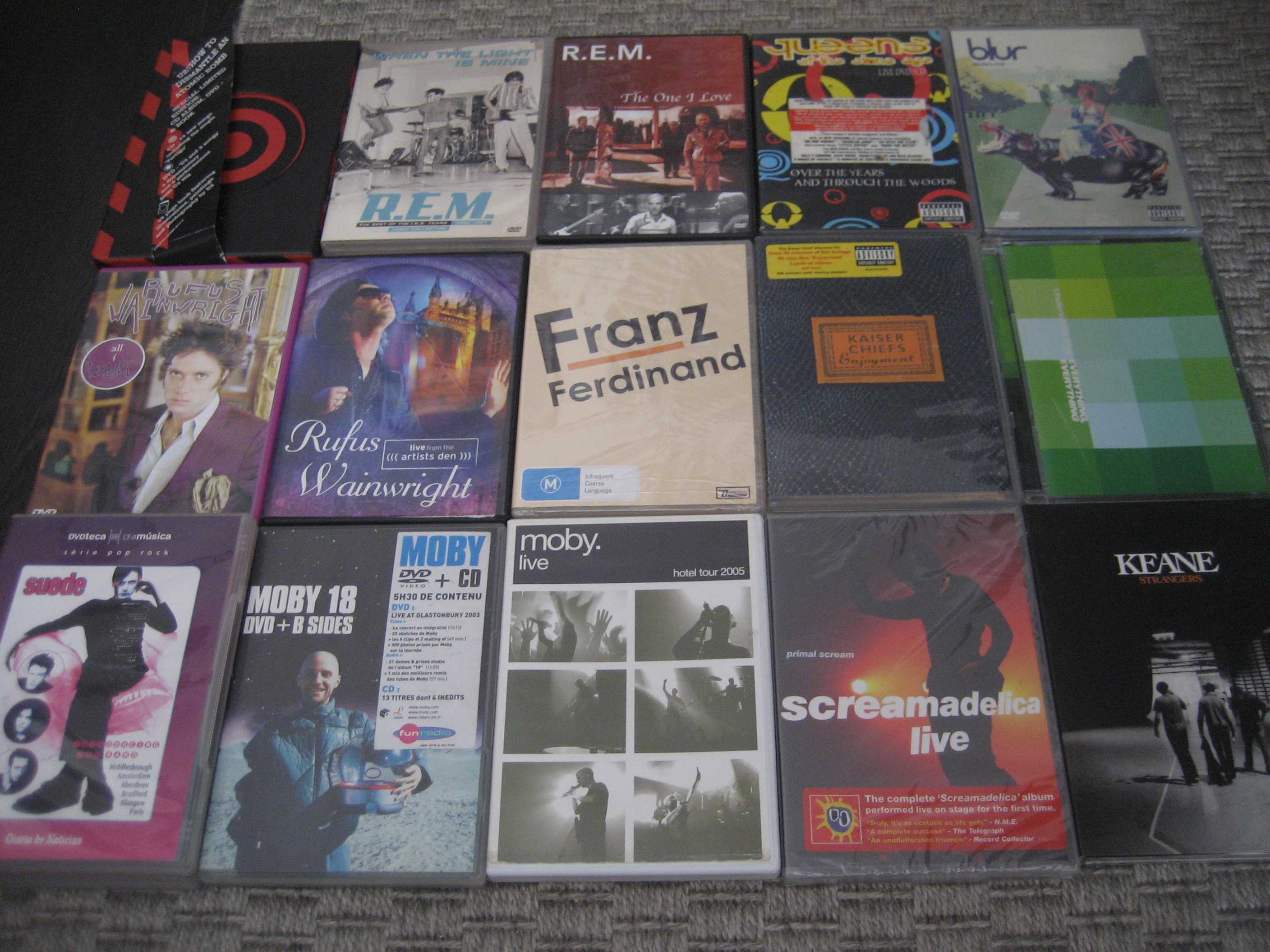 DVDs Musicais - concertos, videoclips, Pink Floyd, U2, Madonna, etc