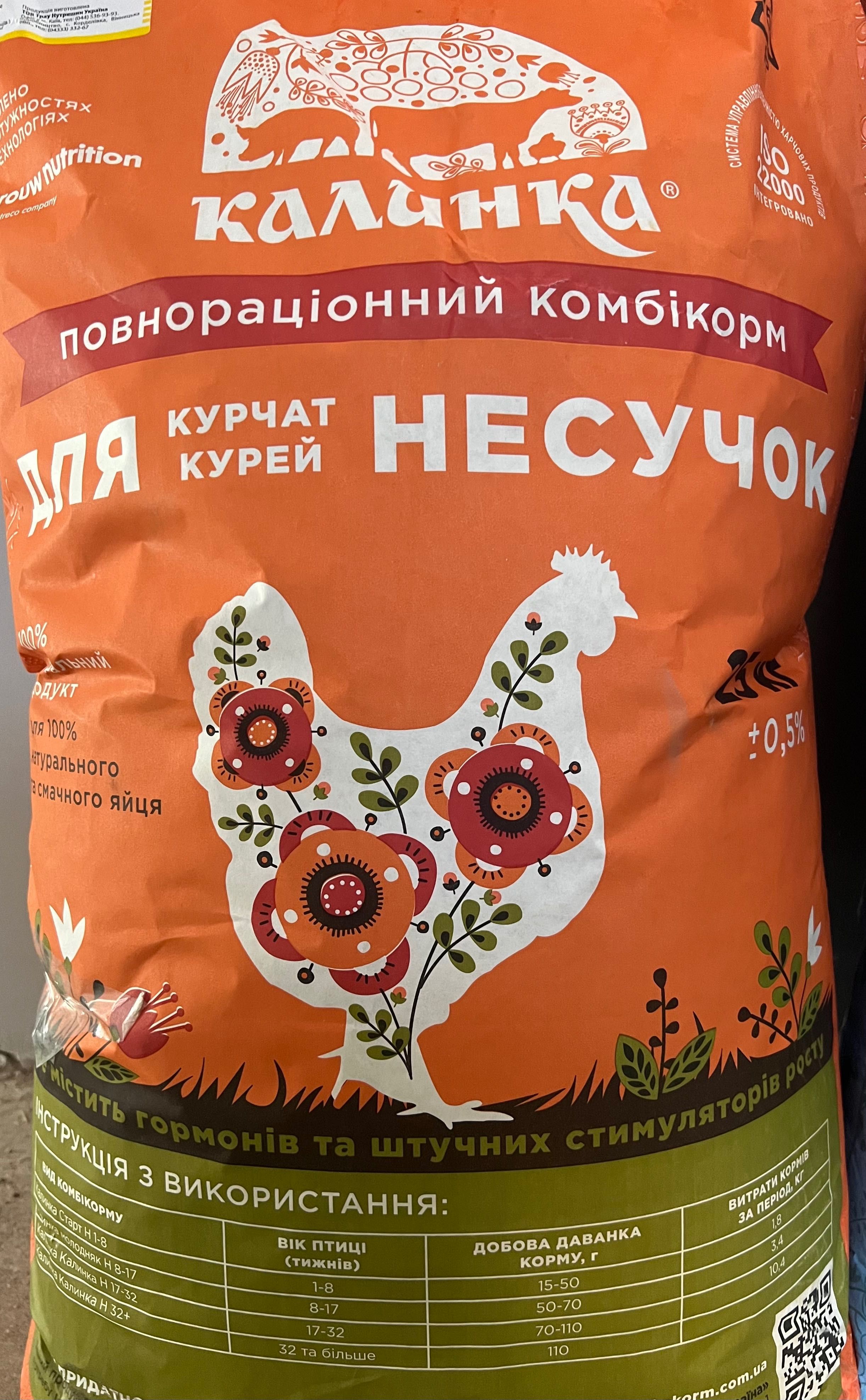 Комбикорм Калинка, Бест Микс для Бройлера, несушки, утки, индюка