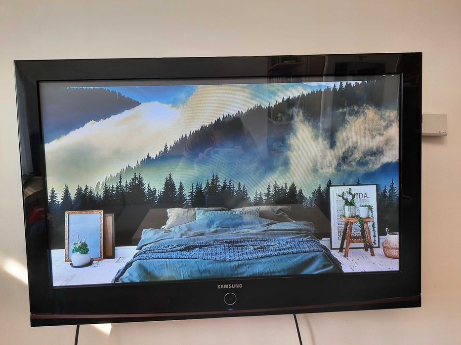 Dobry tani telewizor SAMSUNG 42” HD menu PL HDMI VESA DVB-T USB TV