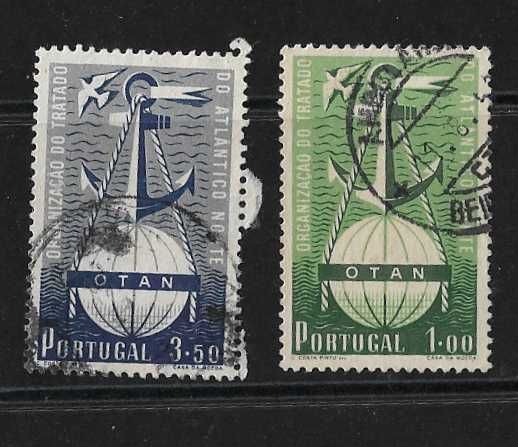 Série completa de selos usada . Portugal 1952