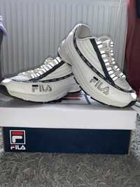 Fila buty snakersy biale odblaskowe