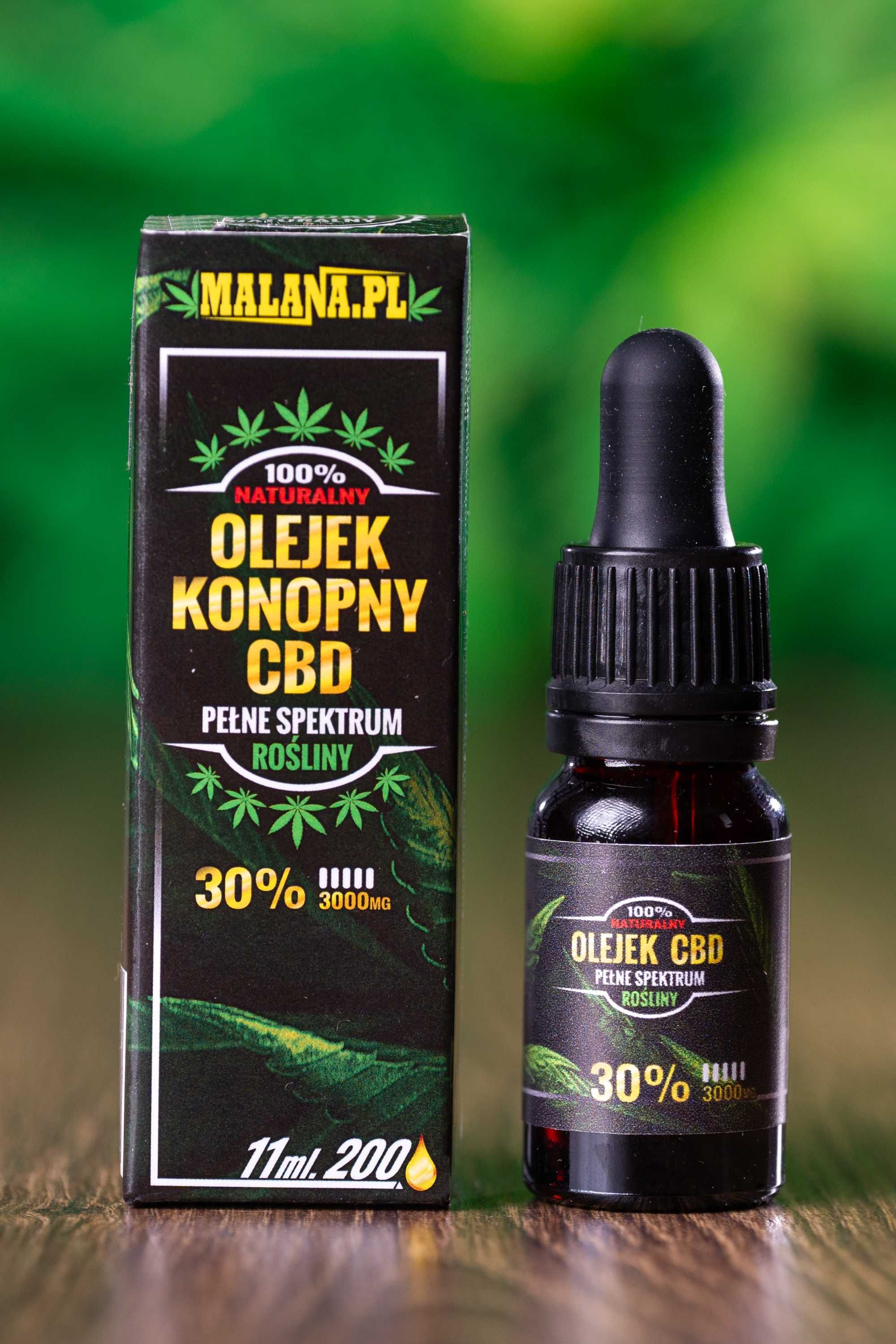 3x Olej Konopny CBD 30% Polskiej Produkcji Pełne Spektrum