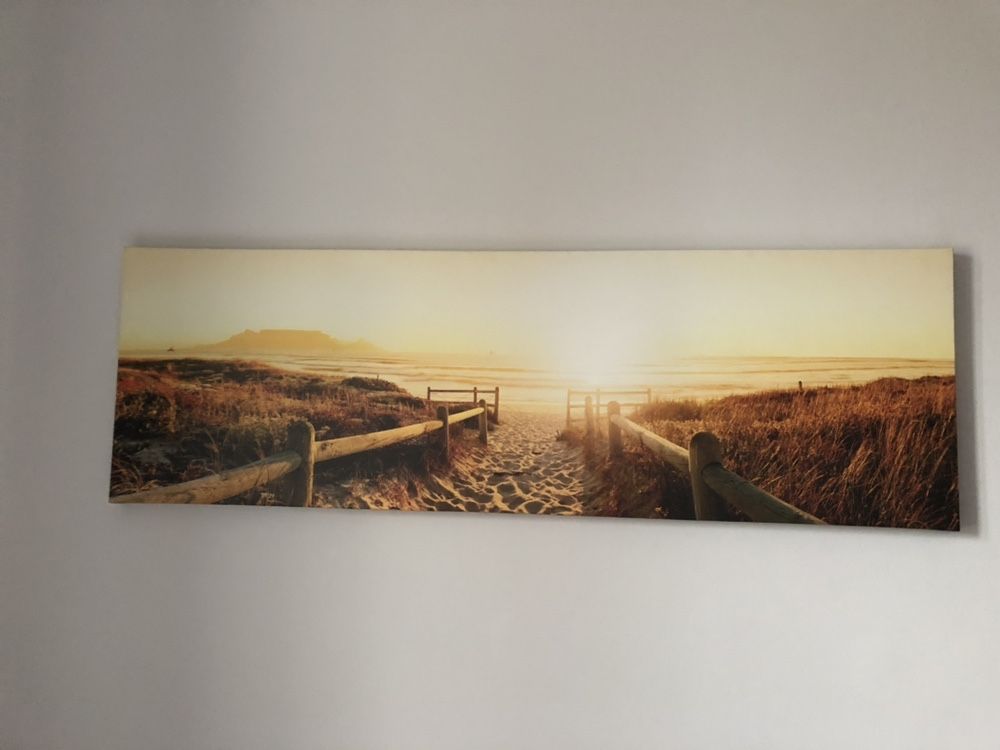 Obraz płótno 44x138 nowoczesny zdjęcie fototapeta morze wybrzeże molo