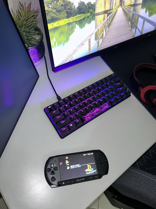 PSP E1000 com cartao de memoria 64gb