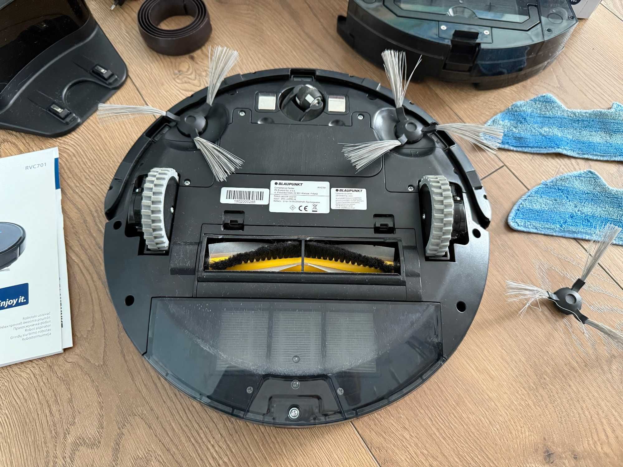 Robot odkurzający z funkcją mopowania Blaupunkt RVC701, sprawny TANIO