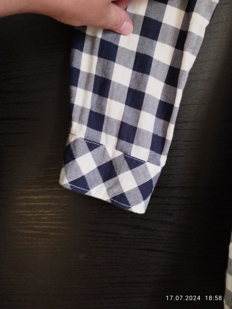 Koszula w kratę tunika