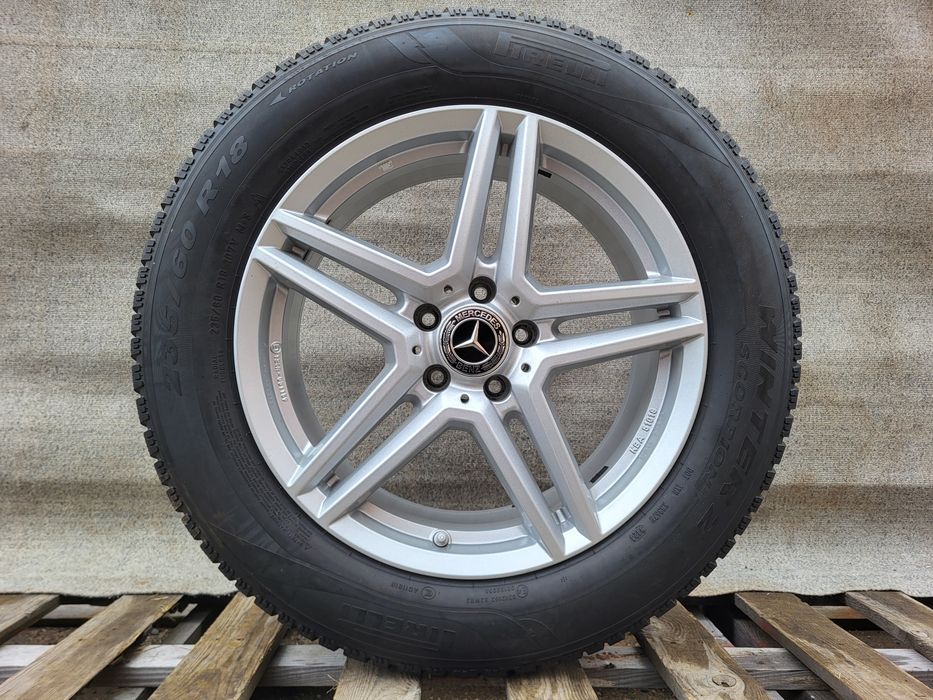 [K370] Koła zimowe 18 Cali 5x112 Pirelli 235/60/18 Mercedes 24r 8m GLC