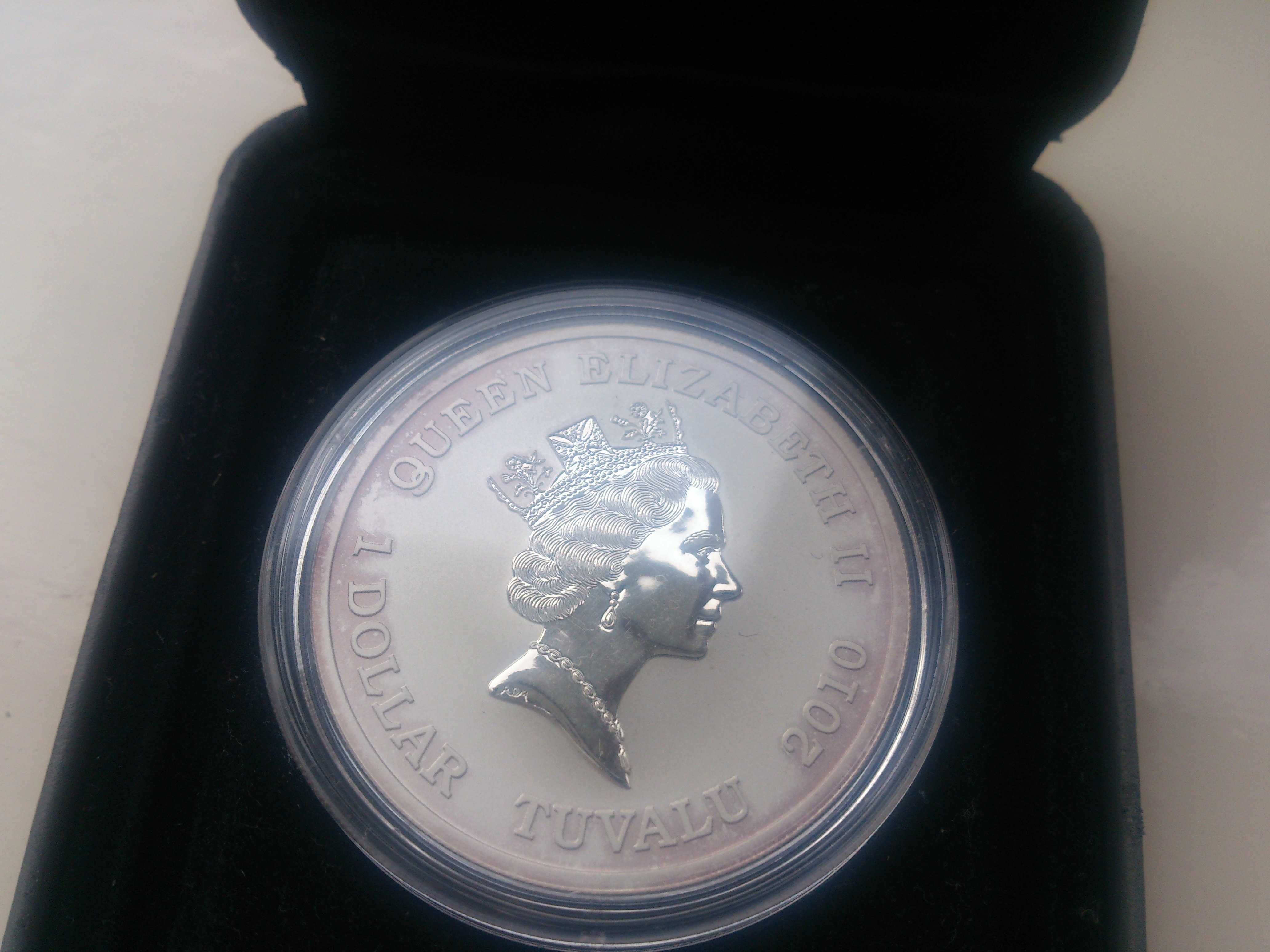 Silver 1 Oz - 1 Dollar Tuvalu 2010 - Anton Chekhov