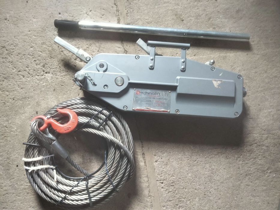 Монтажно-тяговий механізм МТМ 3.2 Т. Трос 20 м. ТАЛЬ.