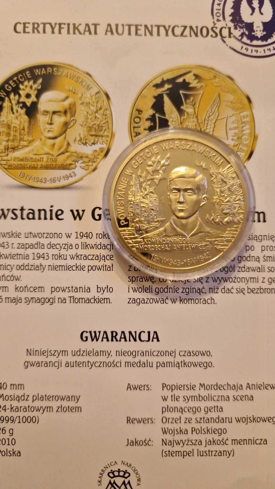 Numizmat z serii "Polacy w II wojnie światowej"