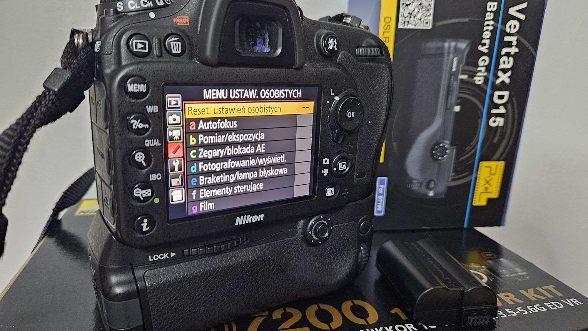 Nikon D7200 + grip. Stan wzorowy, bogaty zestaw