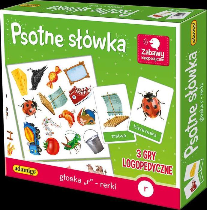 Gra LOGOPEDYCZNA dla dzieci Psotne głoski R-RERKI Adamigo