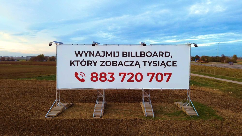 Wynajmę baner reklamowy przy trasie S7 Kraków - Warszawa.