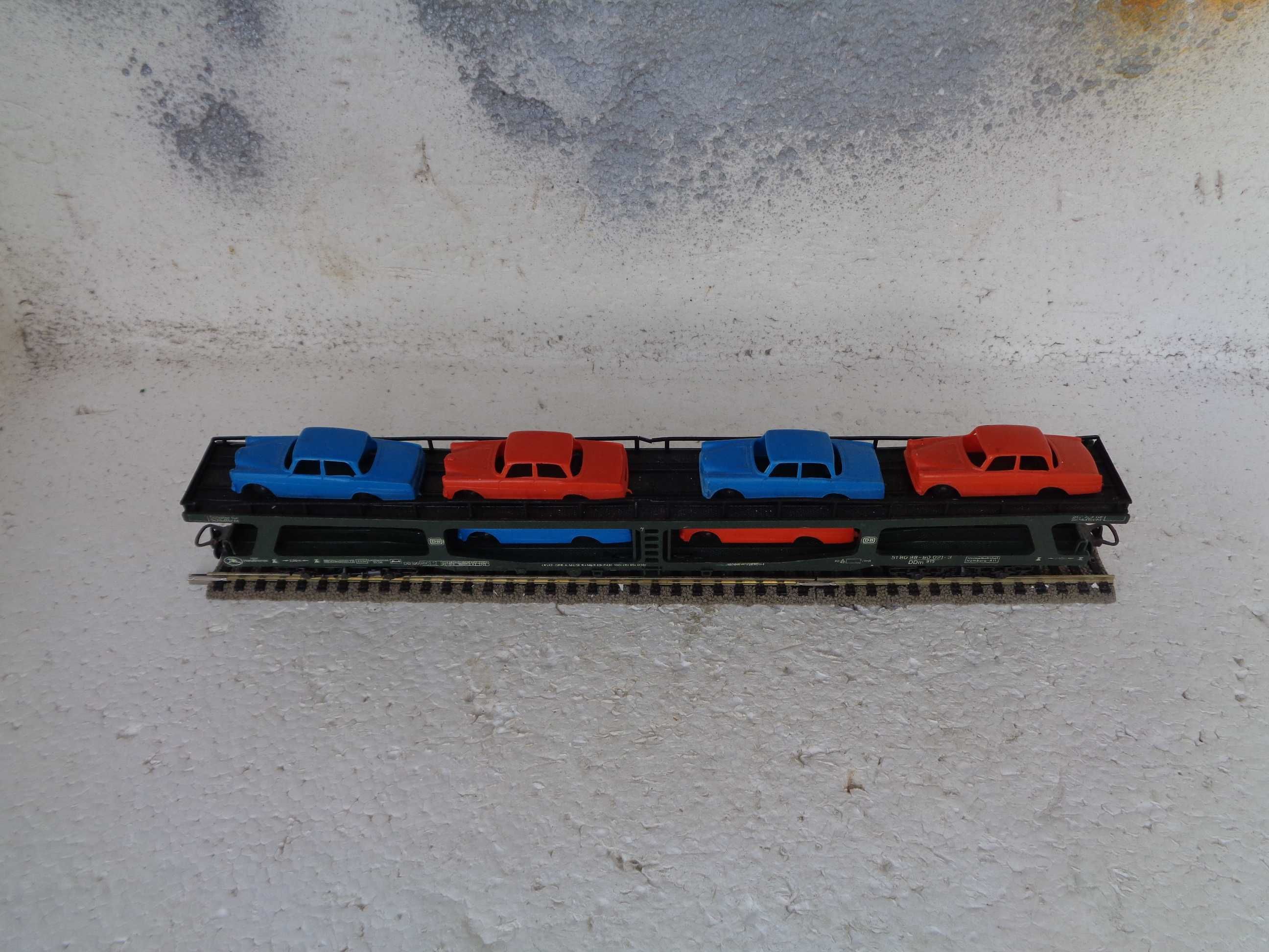 1:87 LIMA Vagão porta automoveis da DB comboio com carros