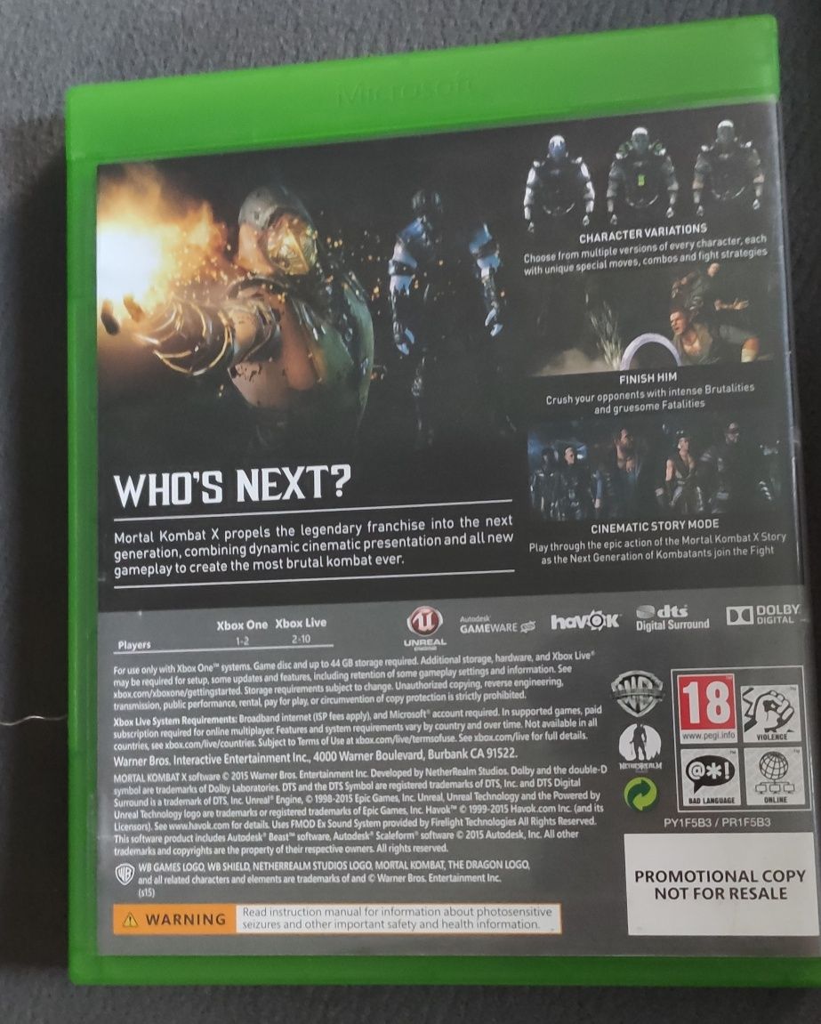 Mortal Kombat X para XBox One