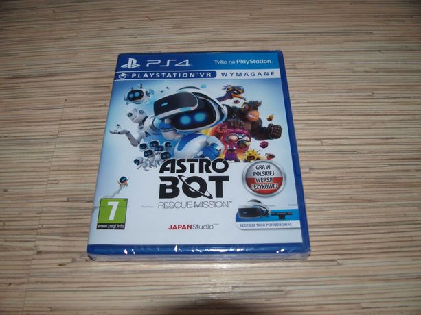 Gra dla dzieci Astro Bot Rescue Mission PL ps4 VR nowa we folii!