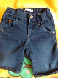 Krótkie spodenki jeansowe z regulacją name it