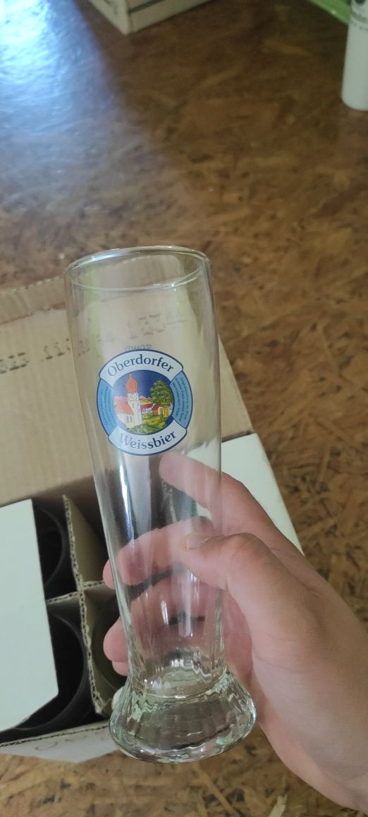 Szklanki kufel lampka oberdorfen weissbier